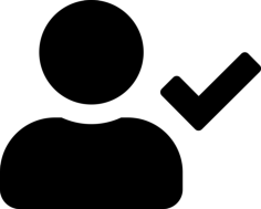 Gui User Check Outline Icon Svg Set, Free Vectors File